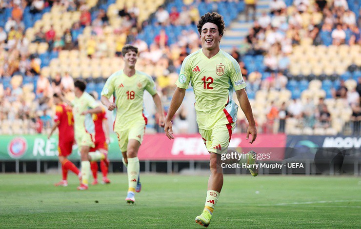 U19 Tây Ban Nha vùi dập U19 Montenegro 5 bàn không gỡ