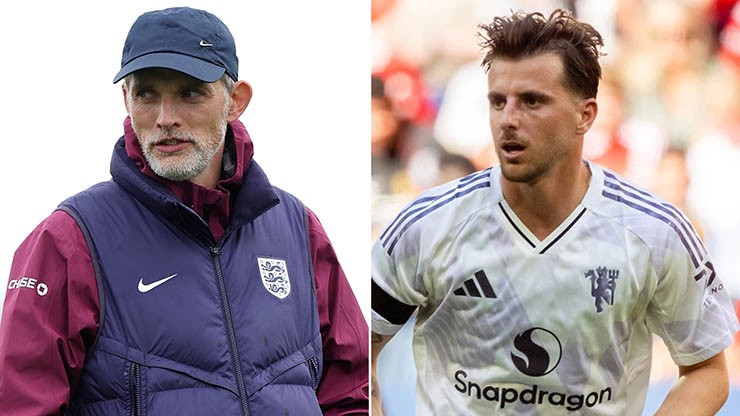 HLV Thomas Tuchel và tiền vệ Mason Mount