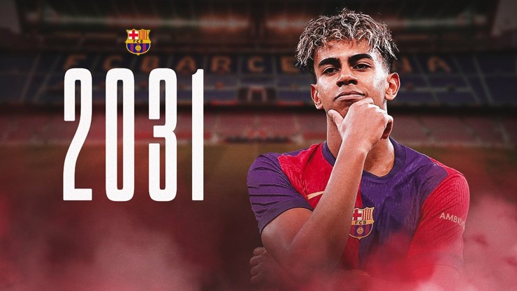 Yamal&nbsp;gia hạn hợp đồng với Barca&nbsp;đến năm 2031