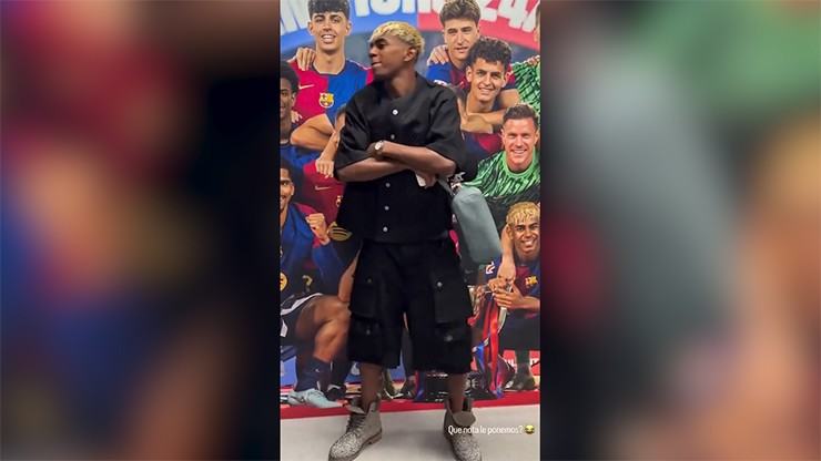 Ngôi sao trẻ Barca luôn thu hút mọi ống kính mỗi khi xuất hiện