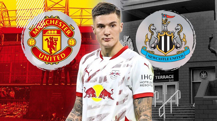 Sesko đang là mục tiêu hàng đầu của cả MU lẫn Newcastle