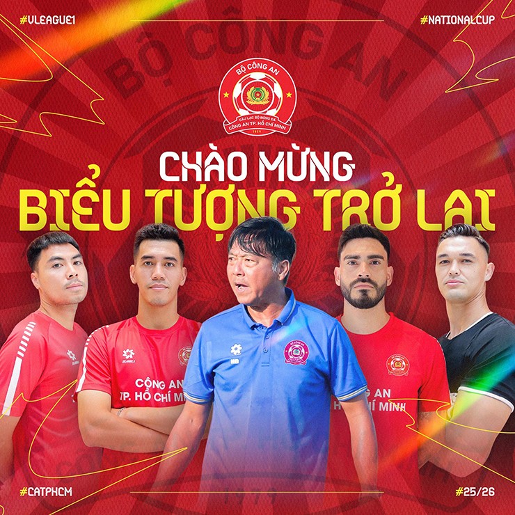 CLB Công an TP.HCM chính thức lộ diện.