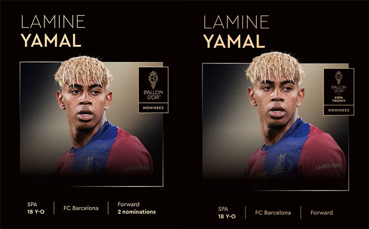Yamal có năm thứ 2 liên tiếp lọt đề cử giành Quả bóng Vàng và Kopa Trophy