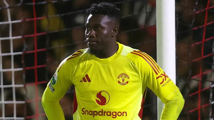 Onana mới đây mắc lỗi, khiến MU thua đội hạng 4 ở League Cup