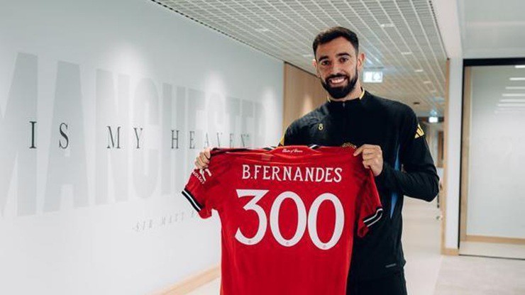 Bruno Fernandes đã&nbsp;có trận đấu thứ 300 cho MU