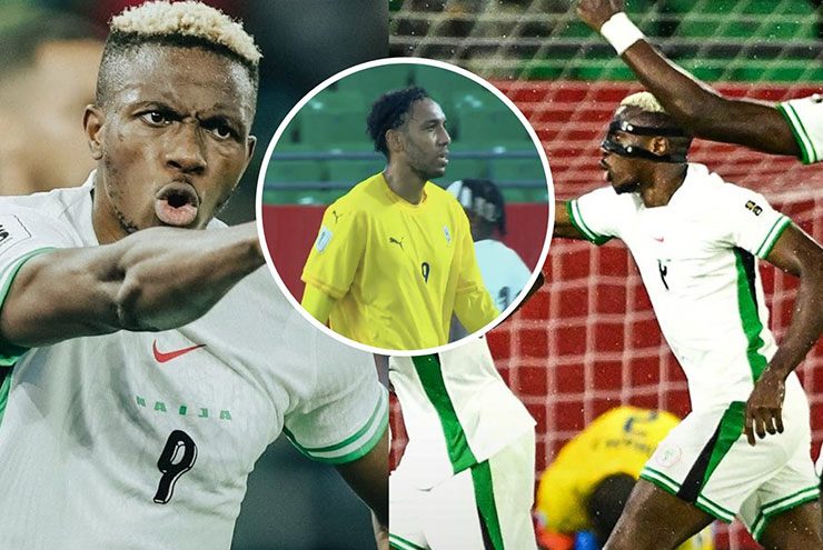 Osimhen và các cầu thủ Nigeria khiến giấc mơ World Cup vẫn dang dở với Aubameyang