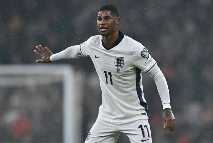 Marcus Rashford trong màu áo ĐT Anh