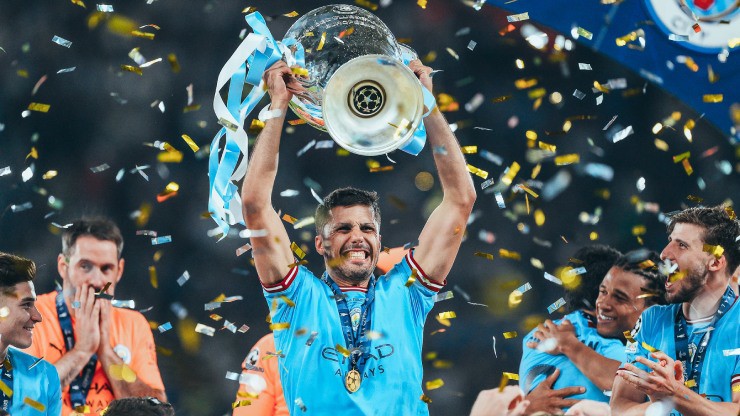 Rodri từng vô địch Champions League cùng Man City