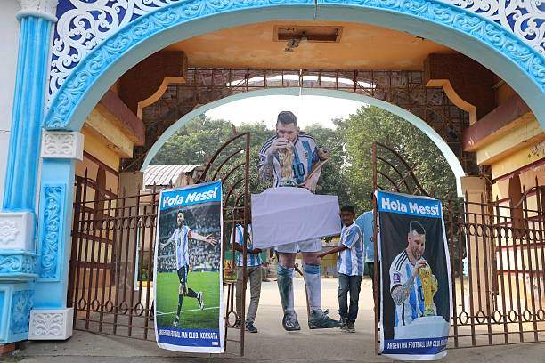 Các fan thậm chí tạm dựng nên một phiên bản của tư gia của Messi ở Miami