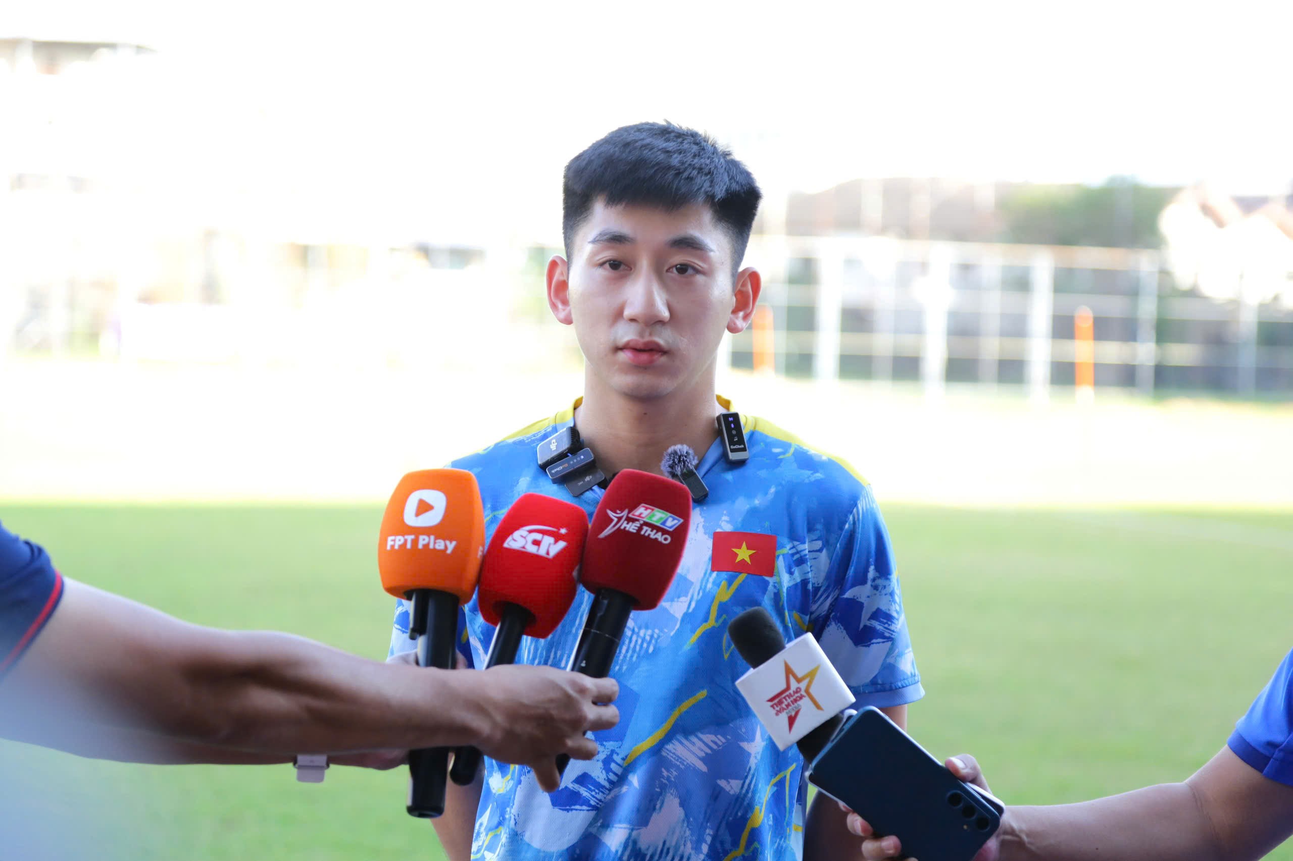Hậu vệ Nhật Minh của U22 Việt Nam