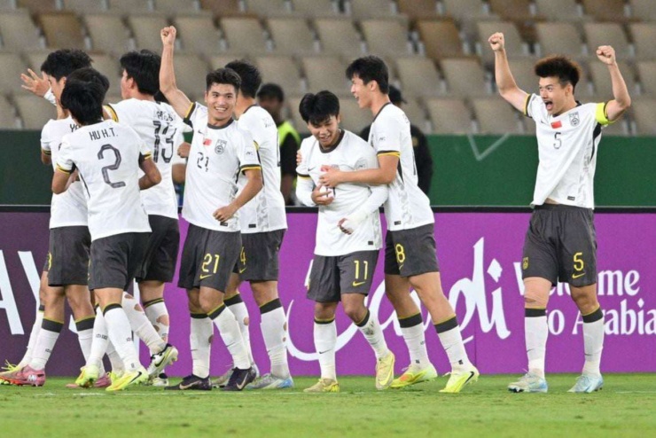U23 Trung Quốc lần đầu tiên vào chung kết. Ảnh: AFC.
