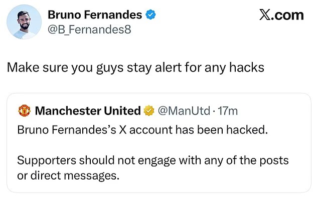 Hacker gửi lời cảnh báo tới cả Man United