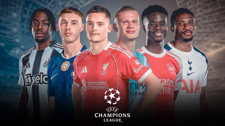 Ngoại hạng Anh có tới 6 đội tham dự Champions League 2025/26?