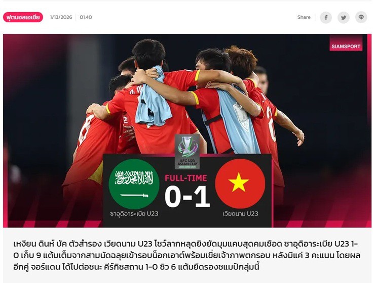 U23 Việt Nam loại U23 Saudi Arabia, hiên ngang tiến vào vòng knock-out U23 châu Á