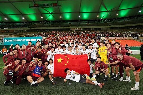 U23 Trung Quốc vào chung kết U23 châu Á&nbsp;tạo nên sự phấn khích cho người hâm mộ