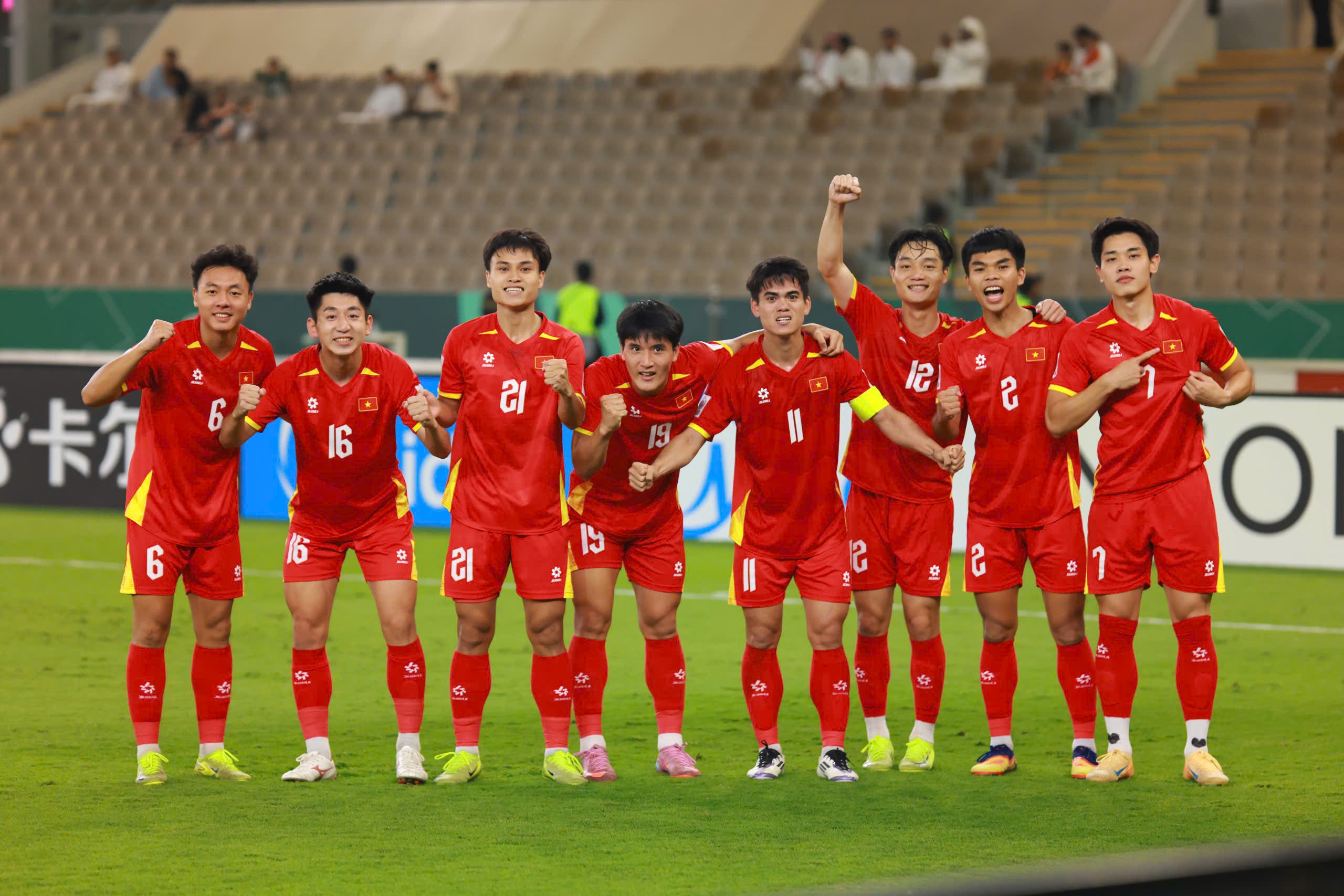 U23 Việt Nam dẫn bàn trước nhờ công của Lê Phát nhưng chỉ giữ được thế dẫn bàn có 3 phút (Ảnh: Ted Trần)