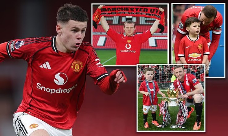Con trai Rooney được đồn đoán sắp lên đội 1 MU, hưởng mức lương 50.000 bảng/năm