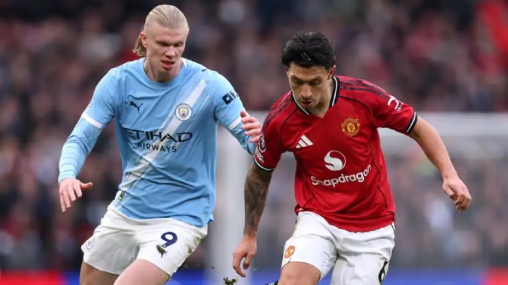 Martinez gây ấn tượng mạnh khi "bắt chết" Haaland ở derby Manchester